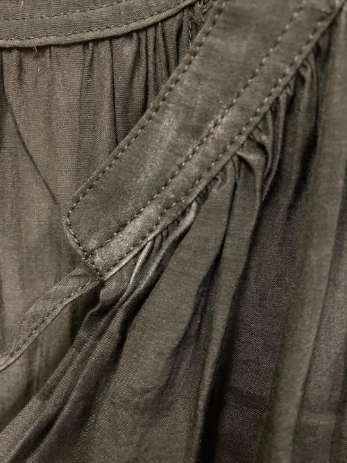 ANAYI（アナイ）ANAYI (アナイ) ライトローンギャザーフレアワンピース ブラック サイズ:SIZE 36の古着・服飾アイテム