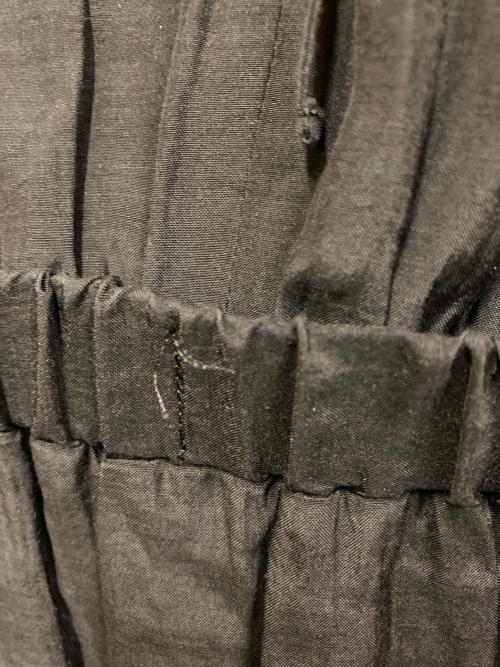 ANAYI（アナイ）ANAYI (アナイ) ライトローンギャザーフレアワンピース ブラック サイズ:SIZE 36の古着・服飾アイテム