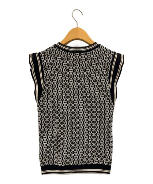 EPOCA（エポカ）EPOCA (エポカ) ジオメトリックニットプルオーバー ブラック サイズ:40の古着・服飾アイテム