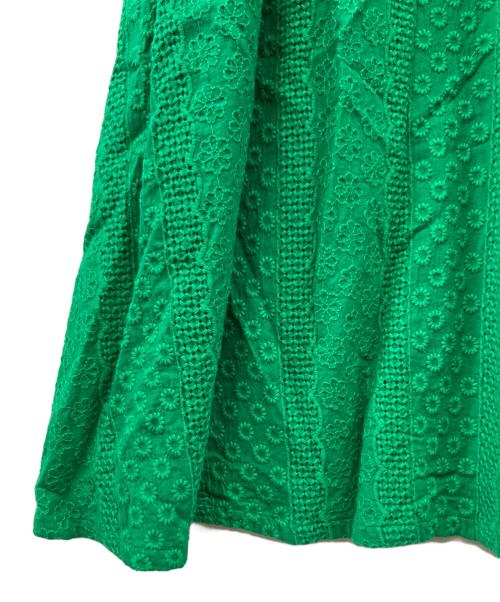 SUMI STYLE（スミ スタイル）sumi style (スミ スタイル) 刺繍ワンピース グリーン サイズ:Fの古着・服飾アイテム