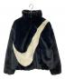 NIKE（ナイキ）の古着「WMNS NSW SWOOSH FAUX FUR JACKET フェイクファージャケット　」｜ブラック×ホワイト