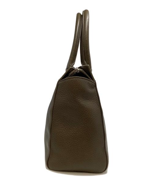 HIROFU（ヒロフ）HIROFU (ヒロフ) ヒロフ/レザートートバッグ ダークブラウンの古着・服飾アイテム
