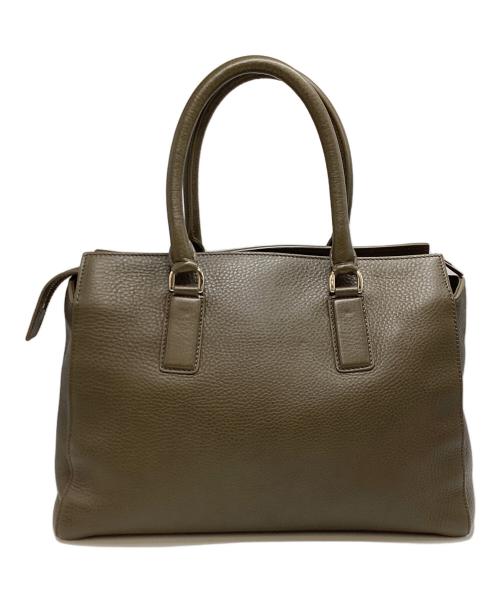 HIROFU（ヒロフ）HIROFU (ヒロフ) ヒロフ/レザートートバッグ ダークブラウンの古着・服飾アイテム