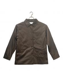 EMODA（エモダ）の古着「EATHER LIKE NYLON JACKET」｜ブラウン