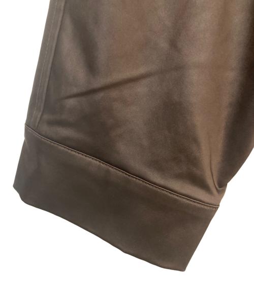 EMODA（エモダ）EMODA (エモダ) EATHER LIKE NYLON JACKET ブラウン サイズ:FREEの古着・服飾アイテム