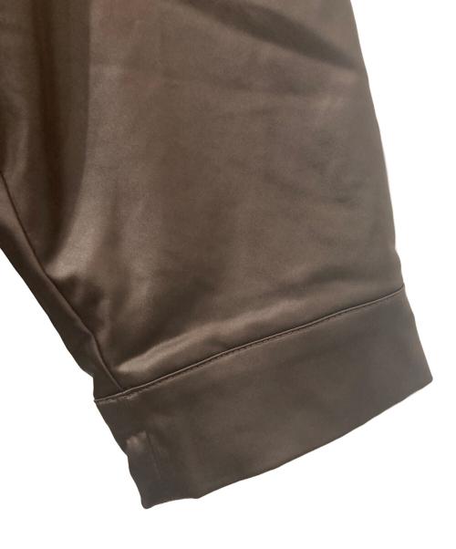 EMODA（エモダ）EMODA (エモダ) EATHER LIKE NYLON JACKET ブラウン サイズ:FREEの古着・服飾アイテム