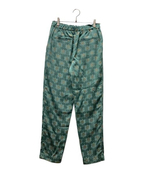 RED VALENTINO（レッドヴァレンティノ）RED VALENTINO (レッドヴァレンティノ) ジャガードパンツ グリーン サイズ:38の古着・服飾アイテム