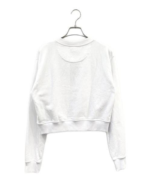 FENDI（フェンディ）FENDI (フェンディ) ロゴショート丈スウェット ホワイト サイズ:Sの古着・服飾アイテム