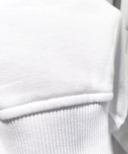 FENDI（フェンディ）FENDI (フェンディ) ロゴショート丈スウェット ホワイト サイズ:Sの古着・服飾アイテム