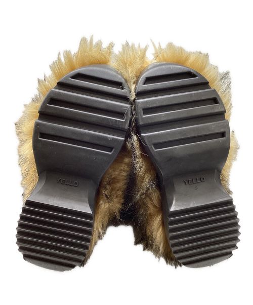 YELLO（イエロ）YELLO (イエロー) BEAR HUG LONG BOOTS ベージュ サイズ:Sの古着・服飾アイテム