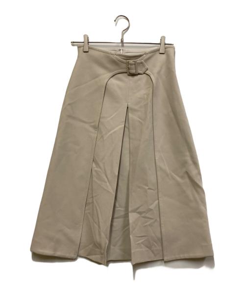 ANAYI（アナイ）ANAYI (アナイ) ダブルクロススカート ライトグレー サイズ:36 未使用品の古着・服飾アイテム