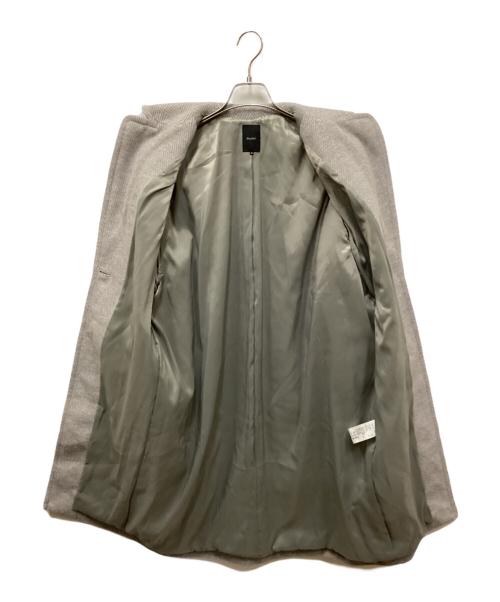 Munich（ミューニック）Munich (ミューニック) ダブルジャージーヘリンボーンチェスターコート ライトグレー サイズ:XSの古着・服飾アイテム