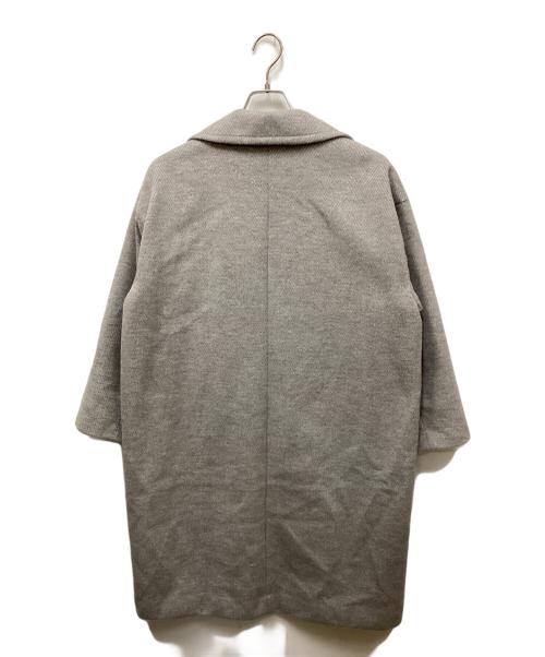 Munich（ミューニック）Munich (ミューニック) ダブルジャージーヘリンボーンチェスターコート ライトグレー サイズ:XSの古着・服飾アイテム