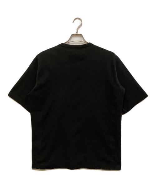 DESCENTE ALLTERRAIN（デザイント オルテライン）Descente ALLTERRAIN (デザイント オルテライン) フュージョンニットTシャツ ブラック サイズ:Mの古着・服飾アイテム