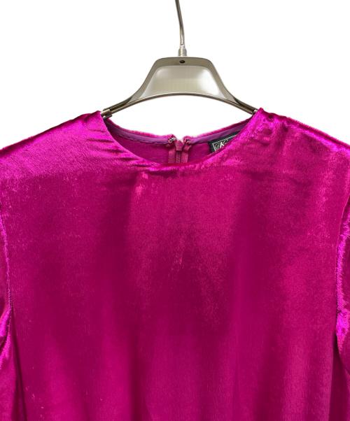 KEITA MARUYAMA（ケイタマルヤマ）KEITA MARUYAMA (ケイタマルヤマ) Shiny Velvet ワンピース パープル サイズ:2 未使用品の古着・服飾アイテム