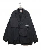 SIVAシヴァ）の古着「ADDITIONAL MULTI-PKT WIDE BLAZER」｜ブラック