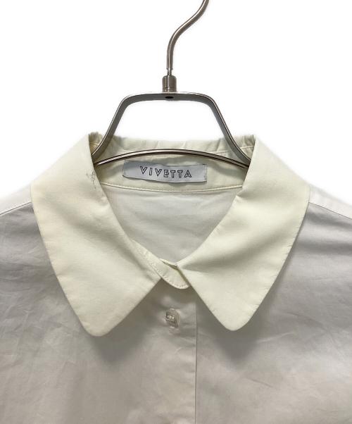 VIVETTA（ヴィヴェッタ）VIVETTA (ヴィヴェッタ) デザインシャツ ホワイト サイズ:40の古着・服飾アイテム