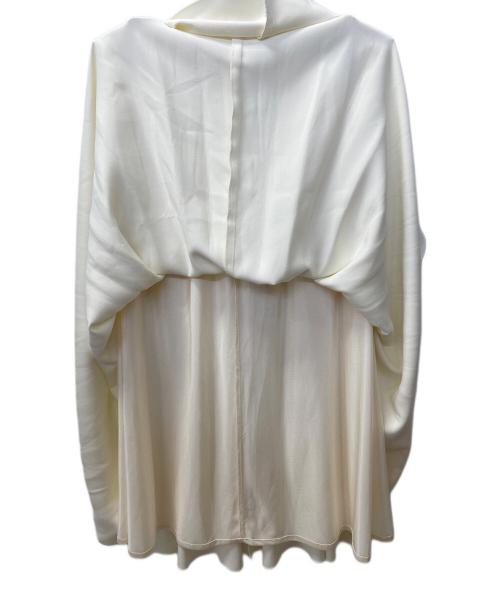 ANAYI（アナイ）ANAYI (アナイ) スエード調フレアプリーツスカート ホワイト サイズ:36の古着・服飾アイテム