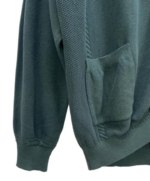 yashiki（ヤシキ）YASHIKI (ヤシキ) Soyokaze Cardigan グリーン サイズ:3の古着・服飾アイテム