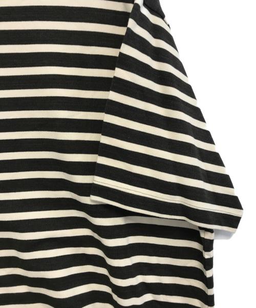 BLURHMS（ブラームス）BLURHMS (ブラームス) Border Supre Size Tee ブラック×ナチュラル サイズ:F 未使用品の古着・服飾アイテム