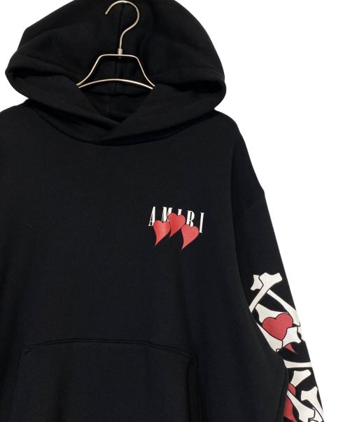 AMIRI（アミリ）AMIRI (アミリ) ハートボーンフーディ ブラック サイズ:Lの古着・服飾アイテム