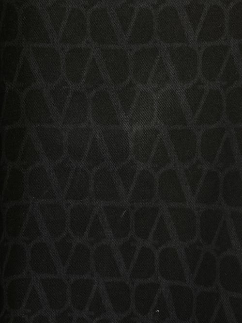 VALENTINO（ヴァレンティノ）VALENTINO (ヴァレンティノ) イコノグラフプリント バギー デニムパンツ ブラック サイズ:W30(76cm)の古着・服飾アイテム