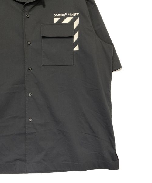 OFFWHITE（オフホワイト）OFFWHITE (オフホワイト) オープンカラーシャツ ブラック サイズ:XXLの古着・服飾アイテム
