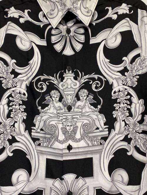 VERSACE（ヴェルサーチ）VERSACE (ヴェルサーチ) シャツ ホワイト×ブラック サイズ:50の古着・服飾アイテム