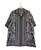 VERSACEヴェルサーチ）の古着「シャツ」｜ブラック×ホワイト