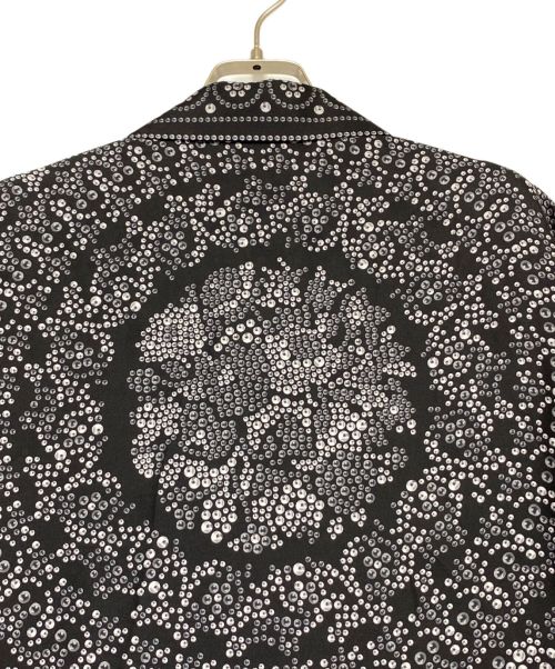 VERSACE（ヴェルサーチ）VERSACE (ヴェルサーチ) シャツ ブラック×ホワイト サイズ:50の古着・服飾アイテム