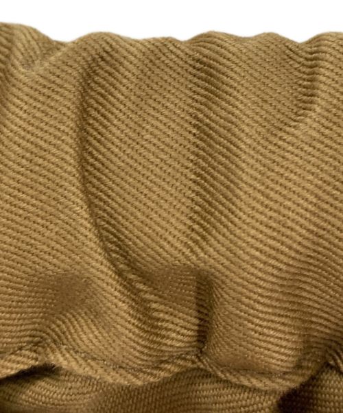 homspun（ホームスパン）homspun (ホームスパン) 高密度ウェポンひもワイドパンツ ベージュ サイズ:Fの古着・服飾アイテム