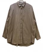 ATONエイトン）の古着「CO/CA OX OVERSIZED LONG SHIRT」｜ブラウン