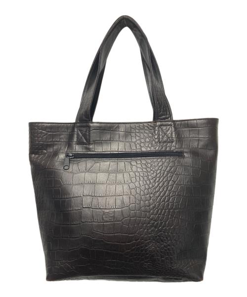 HEAD PORTER（ヘッドポーター）HEAD PORTER (ヘッドポーター) クロコ型押しトートバッグ ブラウンの古着・服飾アイテム