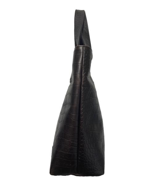 HEAD PORTER（ヘッドポーター）HEAD PORTER (ヘッドポーター) クロコ型押しトートバッグ ブラウンの古着・服飾アイテム