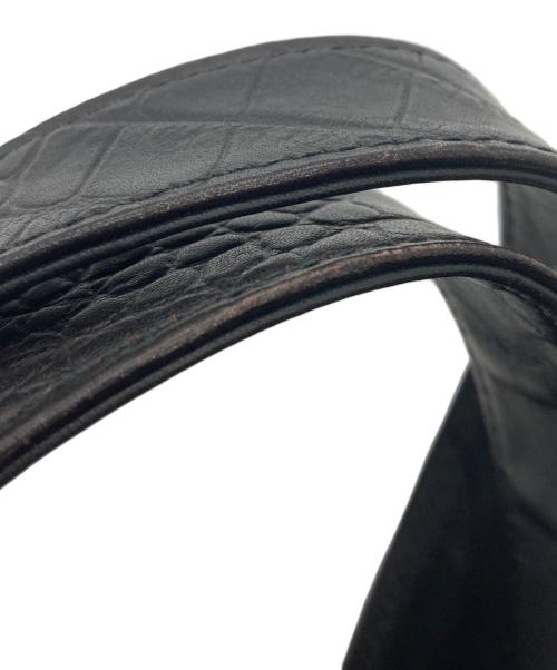 HEAD PORTER（ヘッドポーター）HEAD PORTER (ヘッドポーター) クロコ型押しトートバッグ ブラウンの古着・服飾アイテム