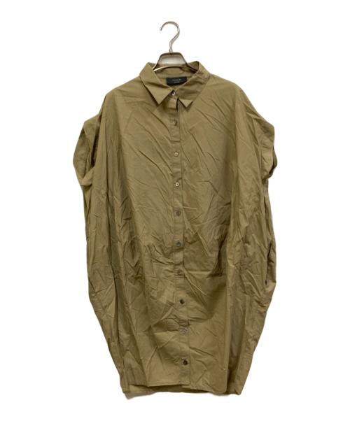 minitz（ミニッツ）minitz (ミニッツ) ロングシャツ カーキ サイズ:表記なしの古着・服飾アイテム