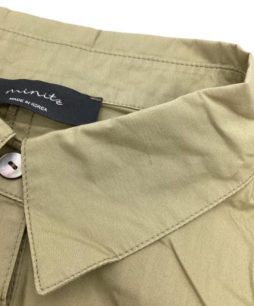 minitz（ミニッツ）minitz (ミニッツ) ロングシャツ カーキ サイズ:表記なしの古着・服飾アイテム