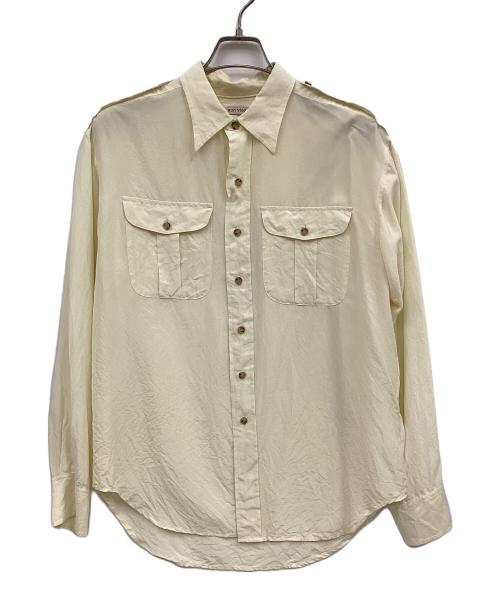 Bon Vieux（ボンビュー）Bon Vieux (ボンビュー) シルクシャツ ベージュ サイズ:Lの古着・服飾アイテム