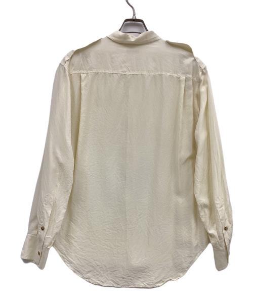 Bon Vieux（ボンビュー）Bon Vieux (ボンビュー) シルクシャツ ベージュ サイズ:Lの古着・服飾アイテム