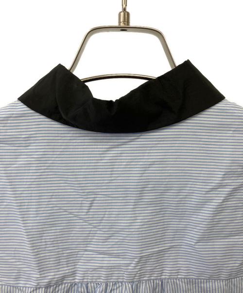 SueUNDERCOVER（スーアンダーカバー）SueUNDERCOVER (スーアンダーカバー) 切替シャツワンピース ブルー×オレンジ サイズ:1の古着・服飾アイテム