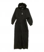 funda mineファンダマイン）の古着「フードオールインワン」｜ブラック