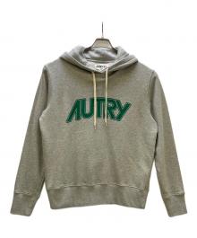 AUTRY（オートリ―）の古着「Hoodie With Maxi Logo Print」｜グレー