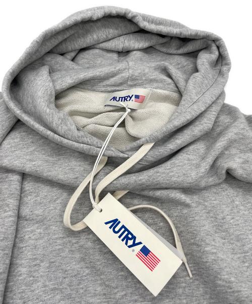 AUTRY（オートリ―）AUTRY (オートリ―) Hoodie With Maxi Logo Print グレー サイズ:Sの古着・服飾アイテム