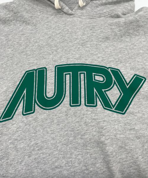 AUTRY（オートリ―）AUTRY (オートリ―) Hoodie With Maxi Logo Print グレー サイズ:Sの古着・服飾アイテム