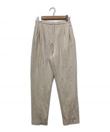 DES PRES（デ プレ）の古着「ニットコンビネーション フロントタックペグトップパンツ」｜アイボリー