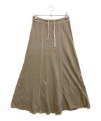 JAMES PERSEジェームスパース）の古着「スラブジャージー ロングスカート」｜グレー