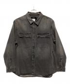 Ksubiスビ）の古着「デニムオーバーサイズシャツ」｜ブラック