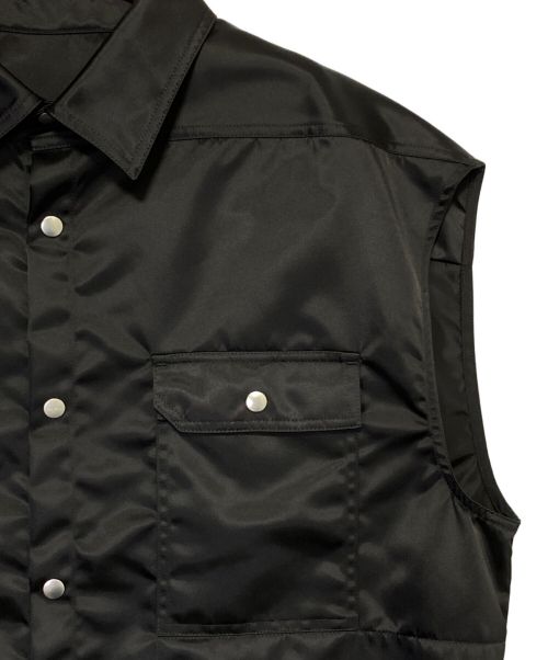RICK OWENS（リックオウエンス）RICK OWENS (リックオウエンス) SLEEVELESS JUMBO OUTERSHIRT ブラック サイズ:48の古着・服飾アイテム