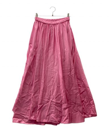中古・古着通販】ATON (エイトン) MICRO COTTON SATINギャザースカート