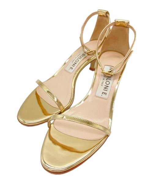 NEBULONIE（ネブローニ）NEBULONIE (ネブローニ) ストラップサンダル ゴールド サイズ:37の古着・服飾アイテム